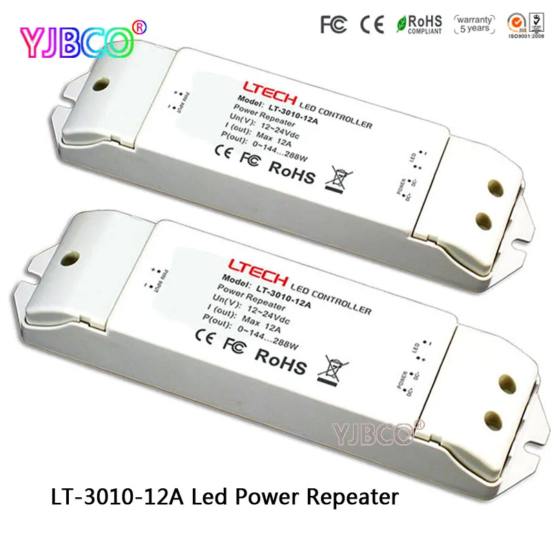 Фото Светодиодный контроллер фирмы ltech LT 3010 12A источник питания (усилитель) принять ШИМ