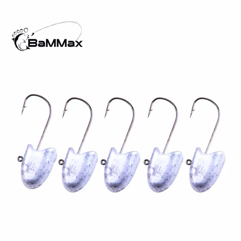Bammax fishing hook 5pcs 2.6g 2.5cm 4.5g 2.6cm Jig head Lead hook carp fishing Soft Lure worm Jigging Hooks fishing accessories
Bammax fishing hook 5pcs 2.6g 2.5cm 4.5g 2.6cm Jig head Lead hook carp fishing Soft Lure worm Jigging Hooks fishing accessories