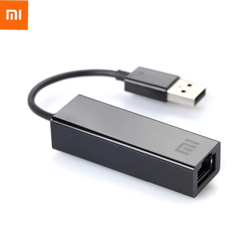 Оригинальный Xiaomi USB для RJ45 Внешняя Ethernet карта lan адаптер 10/100 Мбит/с xiaomi TV BOX 3 Pro 3s Mac