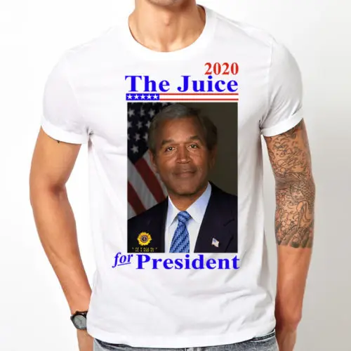 2019 Fashion Short Sleeve OJ The Juice For President 2020 Funny Graphic T-Shirt - Tee - Fashion
2019 Fashion Short Sleeve OJ The Juice For President 2020 Funny Graphic T-Shirt - Tee - Fashion