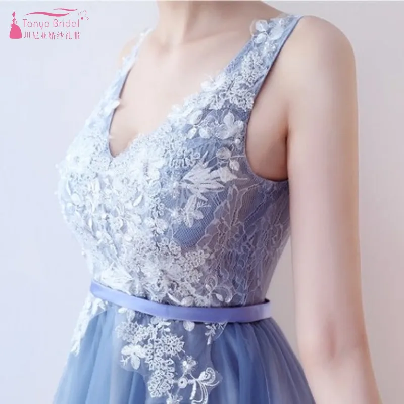A Line V Neck Light Blue Lace Appliques Bridesmaid Dresses 2019 Wedding Guest Dresses Real Photo In Stock JQ122
A Line V Neck Light Blue Lace Appliques Bridesmaid Dresses 2019 Wedding Guest Dresses Real Photo In Stock JQ122