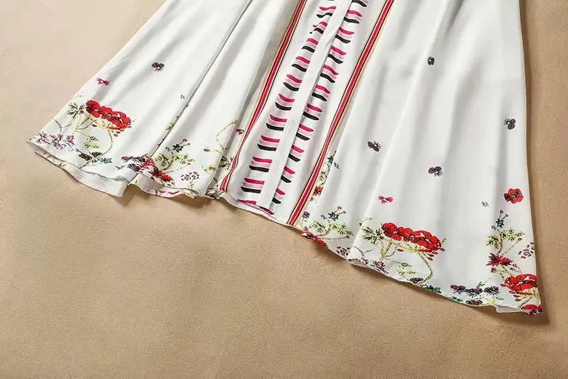 Women Summer Dresses 2019 High Quality RunwayTurn-down Collar Half Sleeve Printed Beading Casual Dresses NP0443N
Women Summer Dresses 2019 High Quality RunwayTurn-down Collar Half Sleeve Printed Beading Casual Dresses NP0443N