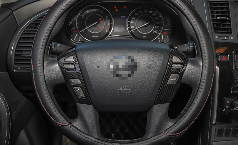 Sansour Steering Wheel Decorative Cover Trim Frame for Nissan Patrol Armada Patrol Royale Nismo Infiniti QX56 QX80 Y62 2010-2018
Sansour Steering Wheel Decorative Cover Trim Frame for Nissan Patrol Armada Patrol Royale Nismo Infiniti QX56 QX80 Y62 2010-2018
