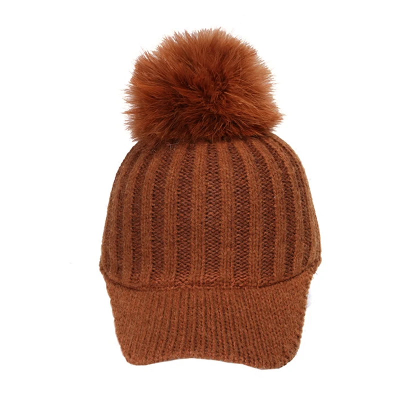 GOOMU Fashion knitted Fedora hat with Fox Fur Pompom Autumn Winter baseball cap Casual casquette hats ZLH-226
GOOMU Fashion knitted Fedora hat with Fox Fur Pompom Autumn Winter baseball cap Casual casquette hats ZLH-226