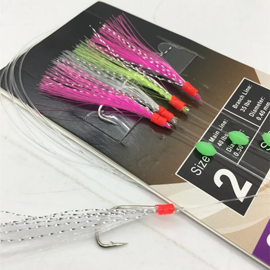 1Pack*Simulation Barbed Sabiki Hook Rigs Flasher Size2 Tuna Lure Bait With Glow Bead Pesca Sea Fishing
1Pack*Simulation Barbed Sabiki Hook Rigs Flasher Size2 Tuna Lure Bait With Glow Bead Pesca Sea Fishing