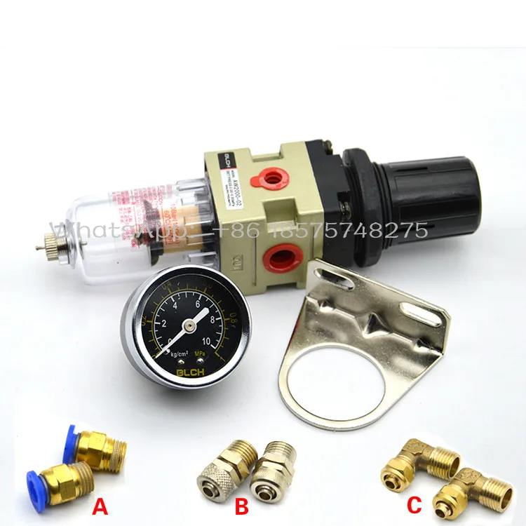 dental Air Filter Regulator Compressor & Pressure reducing valve Oil water separation+ Gauge Outfit+ Quick connector | Красота и