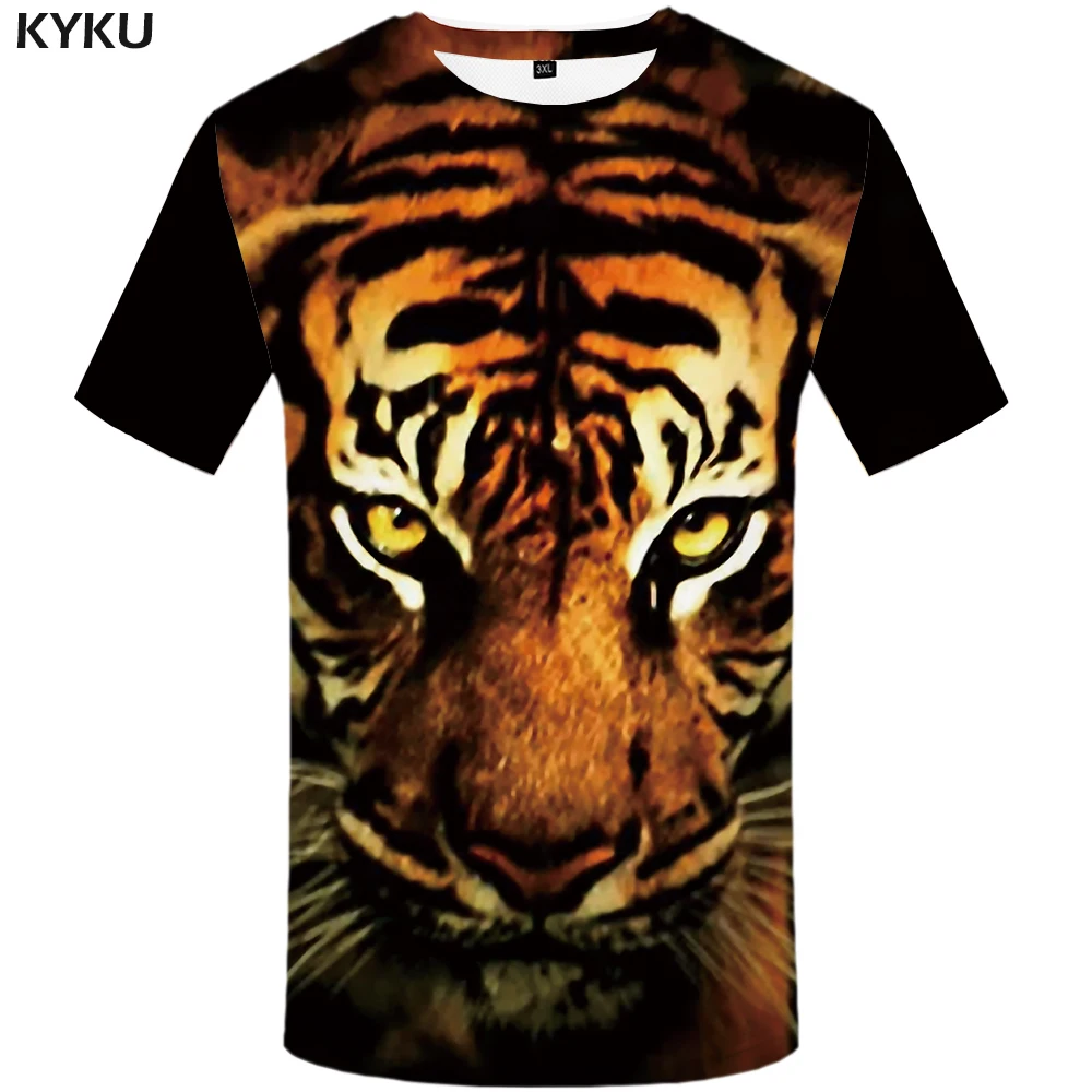 Футболка KYKU Tiger футболка с изображением животного, мужская одежда размера плюс, забавная, модная, с круглым вырезом
Футболка KYKU Tiger футболка с изображением животного, мужская одежда размера плюс, забавная, модная, с круглым вырезом