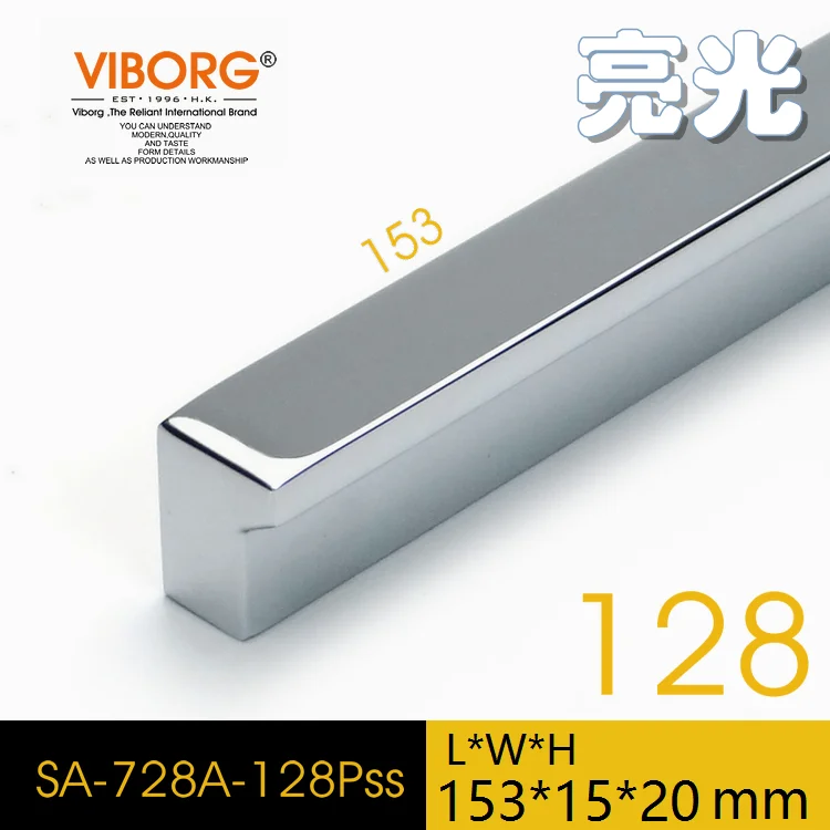 (1 Piece) VIBORG Top Quality 153mm Zinc Alloy Modern Kitchen Cabinet Cupboard Door Drawer Pulls Handles Pull, chrome, SA-728A
(1 Piece) VIBORG Top Quality 153mm Zinc Alloy Modern Kitchen Cabinet Cupboard Door Drawer Pulls Handles Pull, chrome, SA-728A