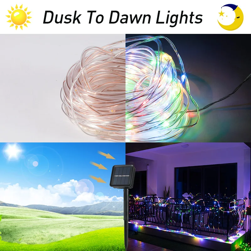 Solar String Lights 50LED 2Mode 5M Outdoor Garden Lamp Fairy Christmas Party Holiday Waterproof Lighting
Solar String Lights 50LED 2Mode 5M Outdoor Garden Lamp Fairy Christmas Party Holiday Waterproof Lighting