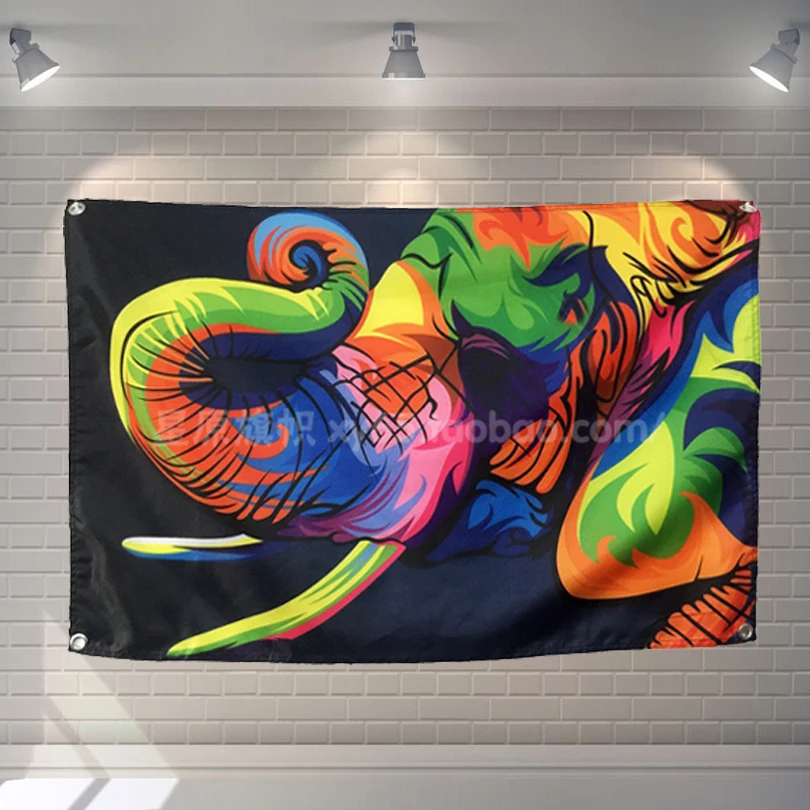 Pop Art "Elephant" Rock Creative Banners Hanging Flag Wall Sticker Cafe Restaurant locomotive club Live Background Decoration
Pop Art "Elephant" Rock Creative Banners Hanging Flag Wall Sticker Cafe Restaurant locomotive club Live Background Decoration