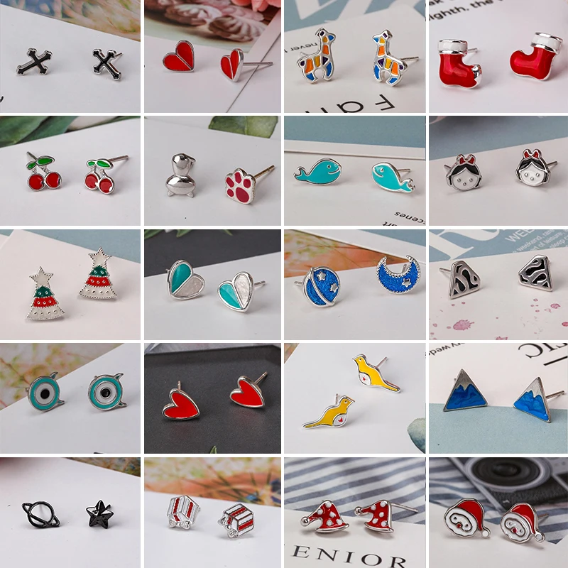 32 Styles 2019 Girl Stud Earrings for Women Girls Fashion Simple Earring Hearts Moon Earth Birds Fuji Pattern Christmas Gifts
32 Styles 2019 Girl Stud Earrings for Women Girls Fashion Simple Earring Hearts Moon Earth Birds Fuji Pattern Christmas Gifts