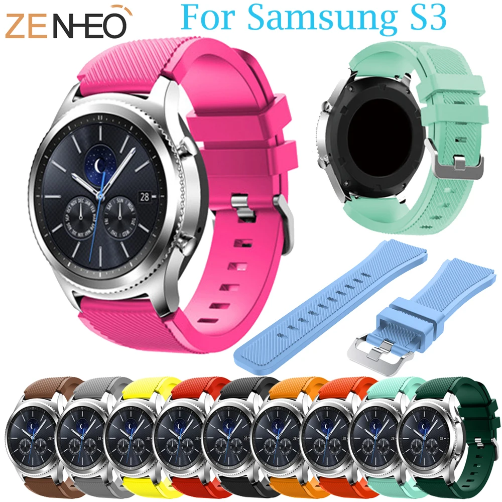 Sport Silicone Strap for Samsung Gear S3 S3 Frontier/Classic band bracelet 22mm wrist bands replacement rubber belt watch strap
Sport Silicone Strap for Samsung Gear S3 S3 Frontier/Classic band bracelet 22mm wrist bands replacement rubber belt watch strap
