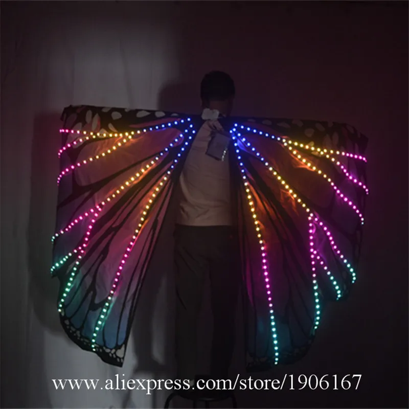 New Women Belly Dance LED Luminous Wings Girls Dance Wing Butterfly Halloween LED Light Butterfly Cloak Accessories Props Stage
New Women Belly Dance LED Luminous Wings Girls Dance Wing Butterfly Halloween LED Light Butterfly Cloak Accessories Props Stage