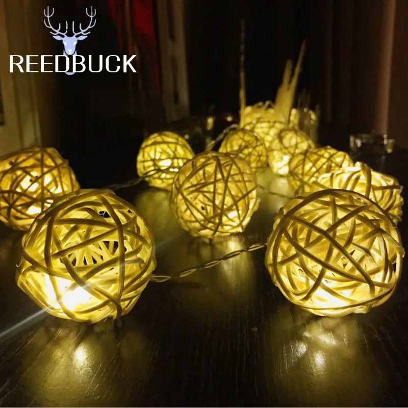 20 Leds Rattan Ball Night Lamp 2M White/ Warm White/ Colorful LED Fairy String Light For Holiday Christmas Wedding Home Decorate
20 Leds Rattan Ball Night Lamp 2M White/ Warm White/ Colorful LED Fairy String Light For Holiday Christmas Wedding Home Decorate