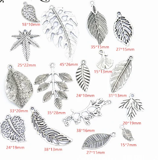 16pcs antique silver plant leaves theme mixed suit alloy Pendant charm Handmade earring bracelet necklace Jewelry Fit Europe
16pcs antique silver plant leaves theme mixed suit alloy Pendant charm Handmade earring bracelet necklace Jewelry Fit Europe