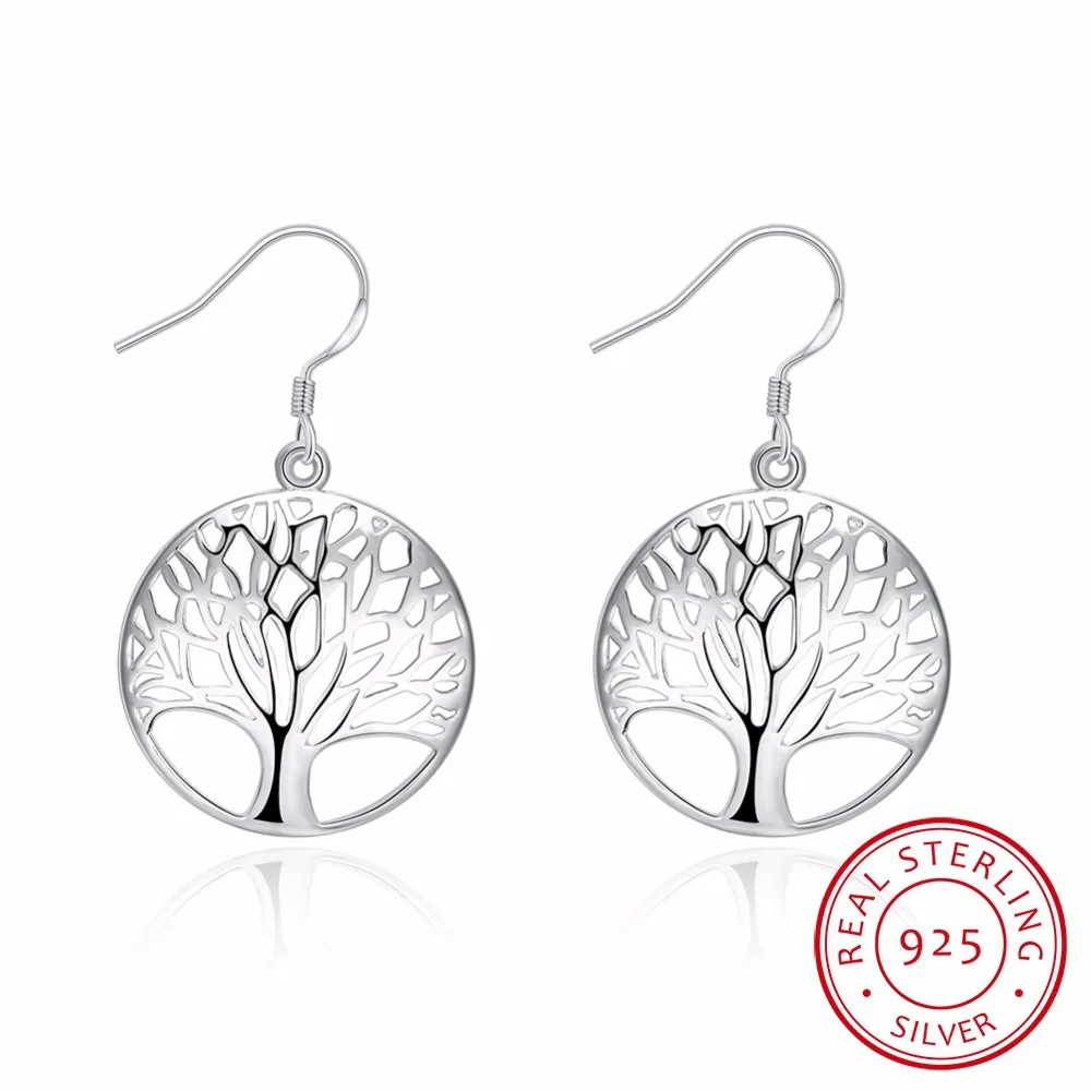 Tree Of Life 925 stamp silver color Drop Earrings Women Hollow Out Tree Pattern Round Earring Moda Mujer Jewelry 2019 Pendientes
Tree Of Life 925 stamp silver color Drop Earrings Women Hollow Out Tree Pattern Round Earring Moda Mujer Jewelry 2019 Pendientes