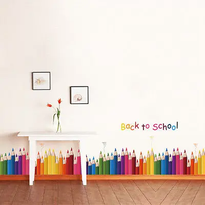 1pcs Cute Removable Colorful Pencil Wall Sticker Back To School Words Art Mural Vinyl Room Decals Wall Art Stickers 50x70cm
1pcs Cute Removable Colorful Pencil Wall Sticker Back To School Words Art Mural Vinyl Room Decals Wall Art Stickers 50x70cm