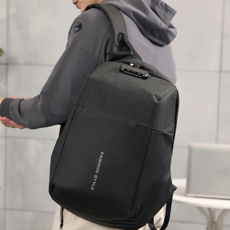 Men Anti-theft Lock Backpack Casual Travel School Bag with Invisible USB Charging Port Best Sale-WT
Men Anti-theft Lock Backpack Casual Travel School Bag with Invisible USB Charging Port Best Sale-WT