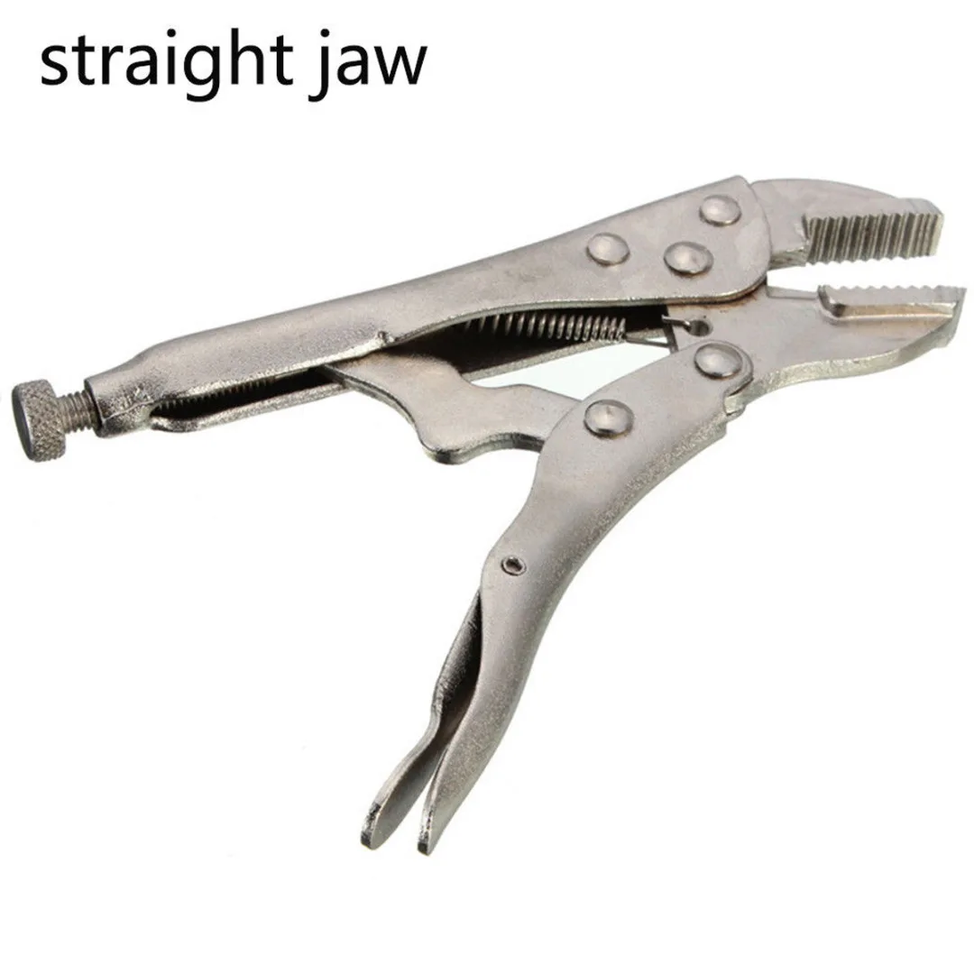 1 x Silver Pro Curved/Straight Jaw Lock Mole Plier Locking Vice Grips Hand Tools New
1 x Silver Pro Curved/Straight Jaw Lock Mole Plier Locking Vice Grips Hand Tools New