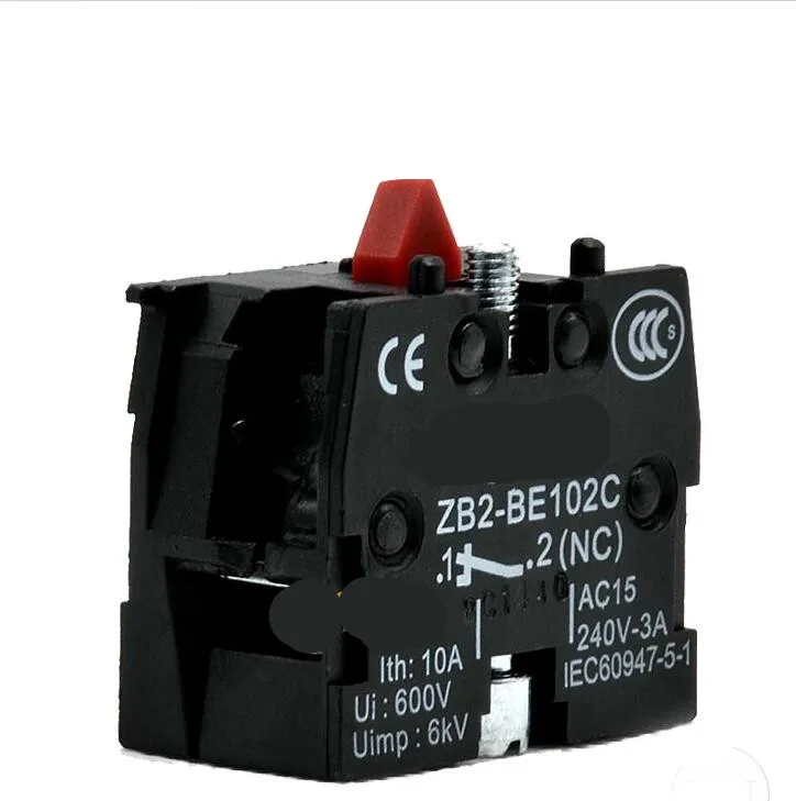 2 шт. ZB2-BE102 XB2 кнопочный переключатель Красный Контактны, нормально замкнутый (NC) серебряный контакт
2 шт. ZB2-BE102 XB2 кнопочный переключатель Красный Контактны, нормально замкнутый (NC) серебряный контакт