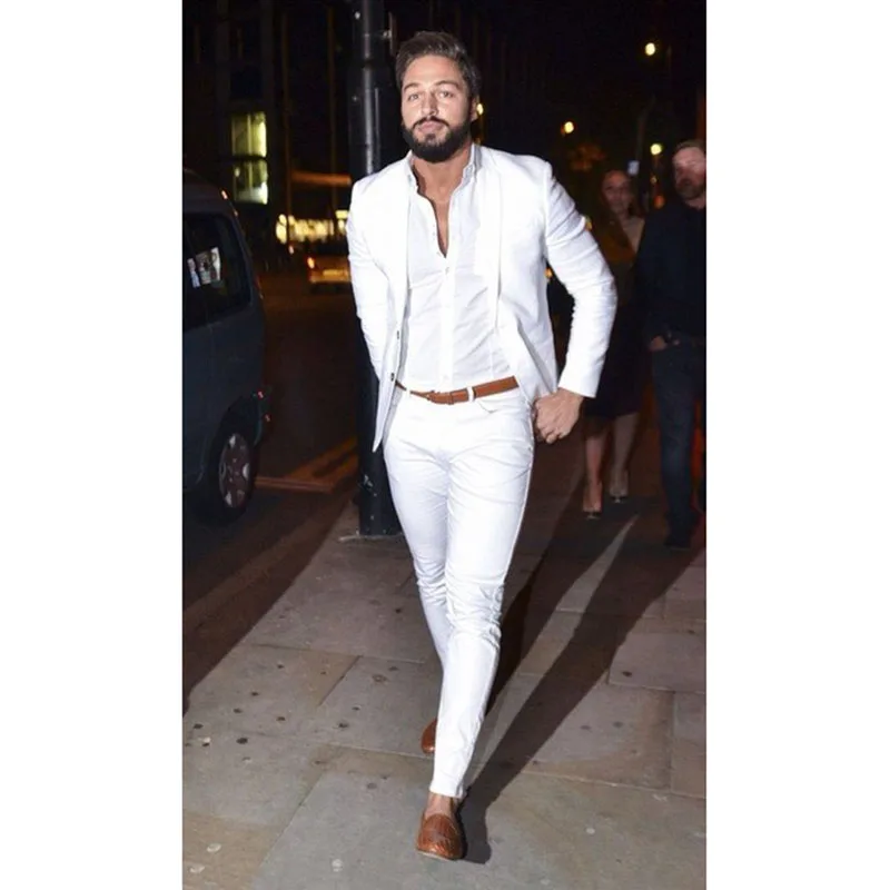 2019 Street Fashion White Men Suit Casual Slim Fit suit 2 Pieces Tuxedo Custom Blazer Office Men Workr Prom Suits (Jacket+Pants)
2019 Street Fashion White Men Suit Casual Slim Fit suit 2 Pieces Tuxedo Custom Blazer Office Men Workr Prom Suits (Jacket+Pants)