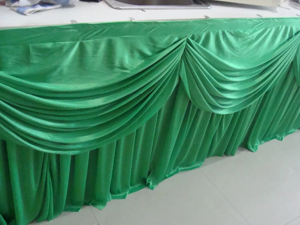 wedding ice silk table cloth/stage skirting/wedding T stage skirting /wedding decoration/party decoration/hotel decoration
wedding ice silk table cloth/stage skirting/wedding T stage skirting /wedding decoration/party decoration/hotel decoration