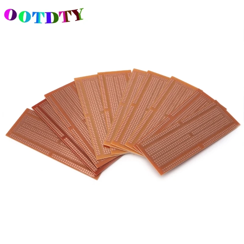 OOTDTY 10 шт./компл. DIY Прототип бумаги PCB Универсальный Эксперимент матричная печатная плата 4,8x13,3 см
OOTDTY 10 шт./компл. DIY Прототип бумаги PCB Универсальный Эксперимент матричная печатная плата 4,8x13,3 см