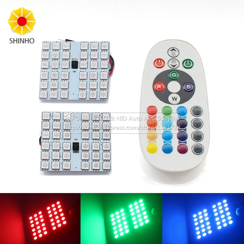 Светодиодная панель RGB 5050 36SMD для салона автомобиля, 2 шт., 12 цветов + пульт дистанционного управления на 24 клавиши
Светодиодная панель RGB 5050 36SMD для салона автомобиля, 2 шт., 12 цветов + пульт дистанционного управления на 24 клавиши