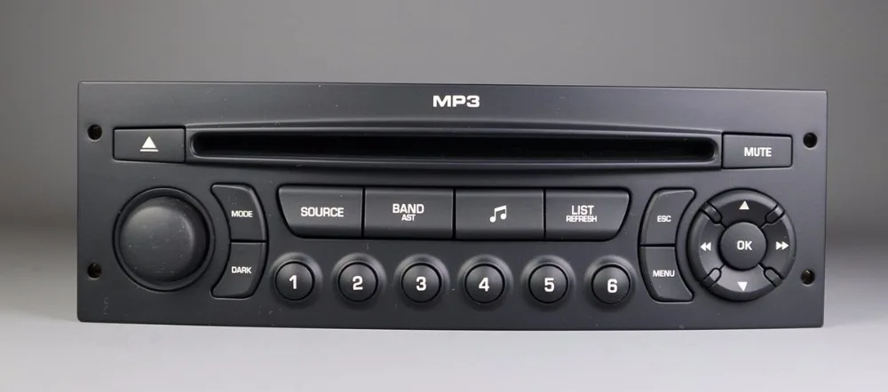 Оригинальная Автомобильная магнитола RD43 с CD USB aux MP3 для Peugeot 207 206 307 308 408 807 Citroen C2 C3 C4