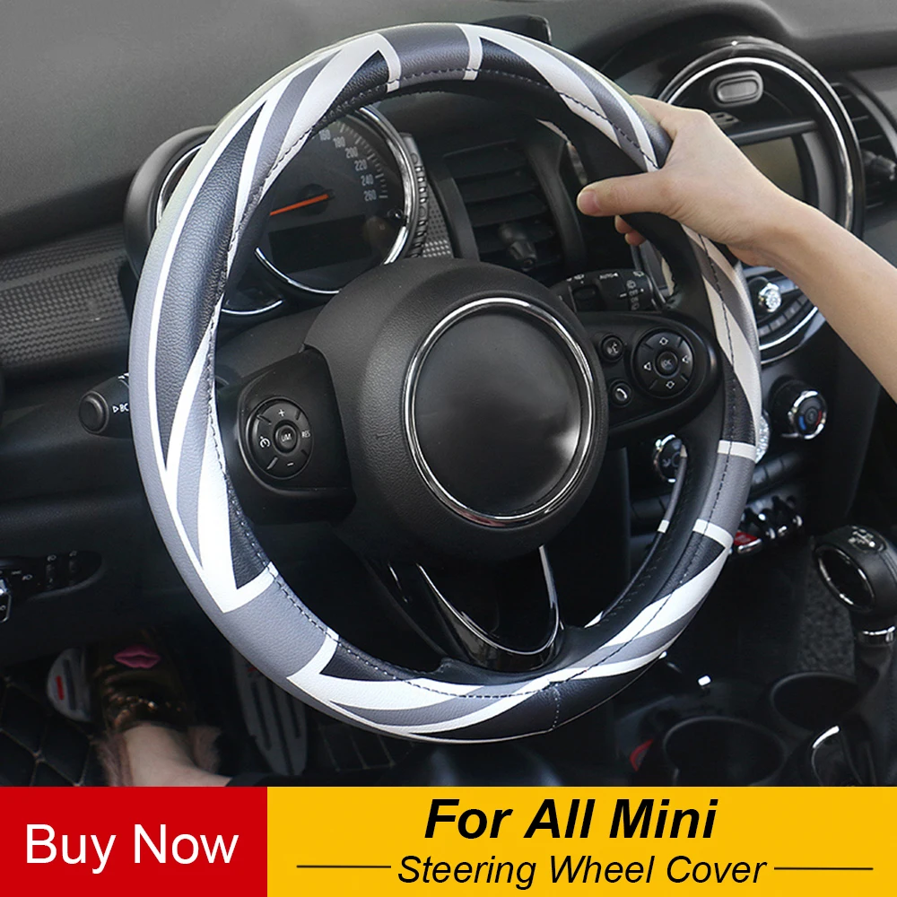 Universal Union Jack 38CM PU Leather Car Steering Wheel Cover Decoration For All Mini Cooper OneS Clubman F54 R60 F60 Countryman
Universal Union Jack 38CM PU Leather Car Steering Wheel Cover Decoration For All Mini Cooper OneS Clubman F54 R60 F60 Countryman