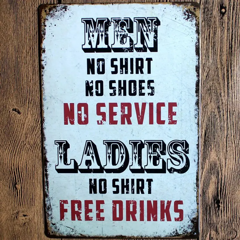 Family Rules Men No Shirt No Shoes Metal Tin Sign Vintage Plates For Wall Pub Cafe Home Art Decor Garage Cuadros A-5575
Family Rules Men No Shirt No Shoes Metal Tin Sign Vintage Plates For Wall Pub Cafe Home Art Decor Garage Cuadros A-5575
