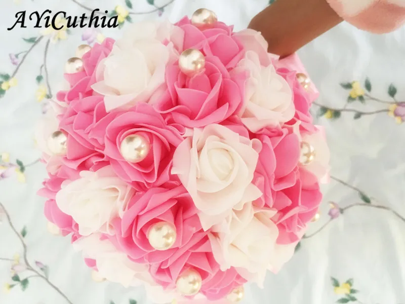 AYiCuthia PE Flowers Wedding Accessories Bride Bouquet Romantic Bridal Bouquet Pink Artificial Rose Brides Wedding Decoration SA
AYiCuthia PE Flowers Wedding Accessories Bride Bouquet Romantic Bridal Bouquet Pink Artificial Rose Brides Wedding Decoration SA