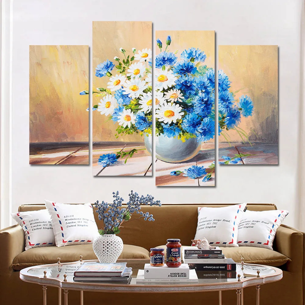 Blue Flower Painting Modern Canvas Art Wall Art Modular Pictures Home Decoration Posters and Prints Cuadros Decoracion Unframed
Blue Flower Painting Modern Canvas Art Wall Art Modular Pictures Home Decoration Posters and Prints Cuadros Decoracion Unframed
