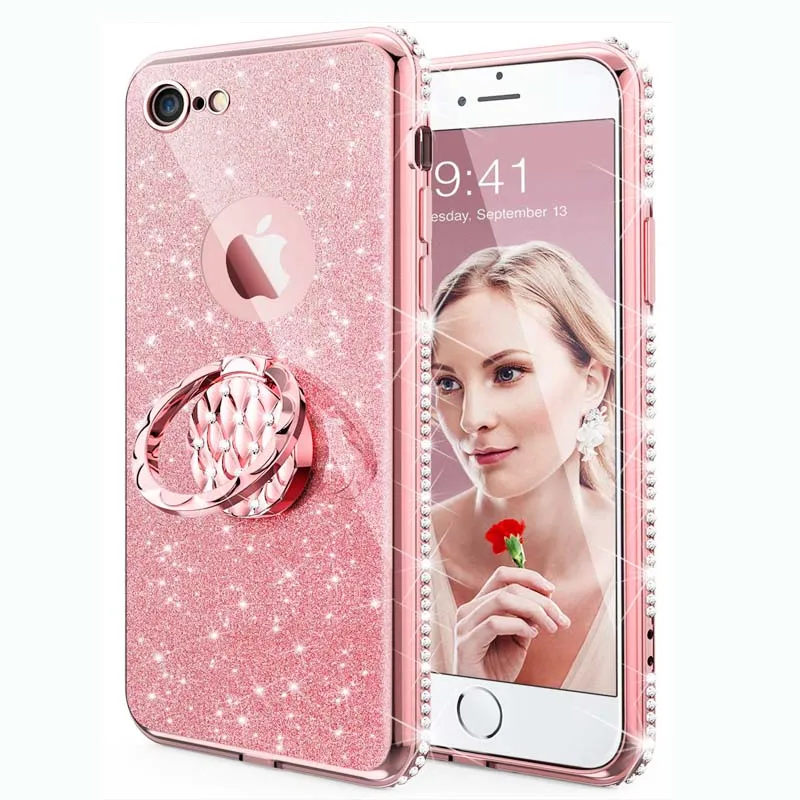 For IPhone Case 7 Luxury 360 Degree Metal Ring Kickstand Phone Housing Diamond Case I7 Glitter Cover For iphone 7 Case Ring Red
For IPhone Case 7 Luxury 360 Degree Metal Ring Kickstand Phone Housing Diamond Case I7 Glitter Cover For iphone 7 Case Ring Red