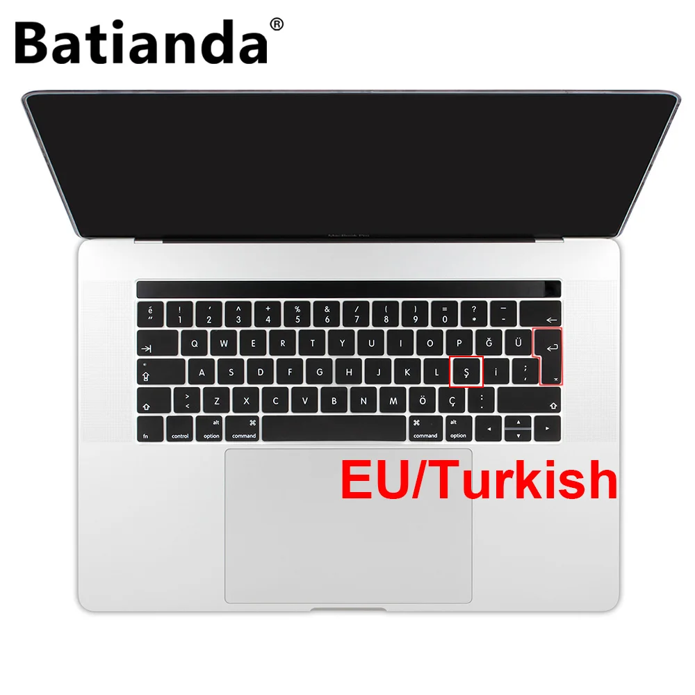 New Euro French/Turkish/Norwegian/Swedish Keyboard Skin Cover for Macbook Pro 13.3 15 inch Touch Bar A1706 A1989 A1707 A1990
New Euro French/Turkish/Norwegian/Swedish Keyboard Skin Cover for Macbook Pro 13.3 15 inch Touch Bar A1706 A1989 A1707 A1990