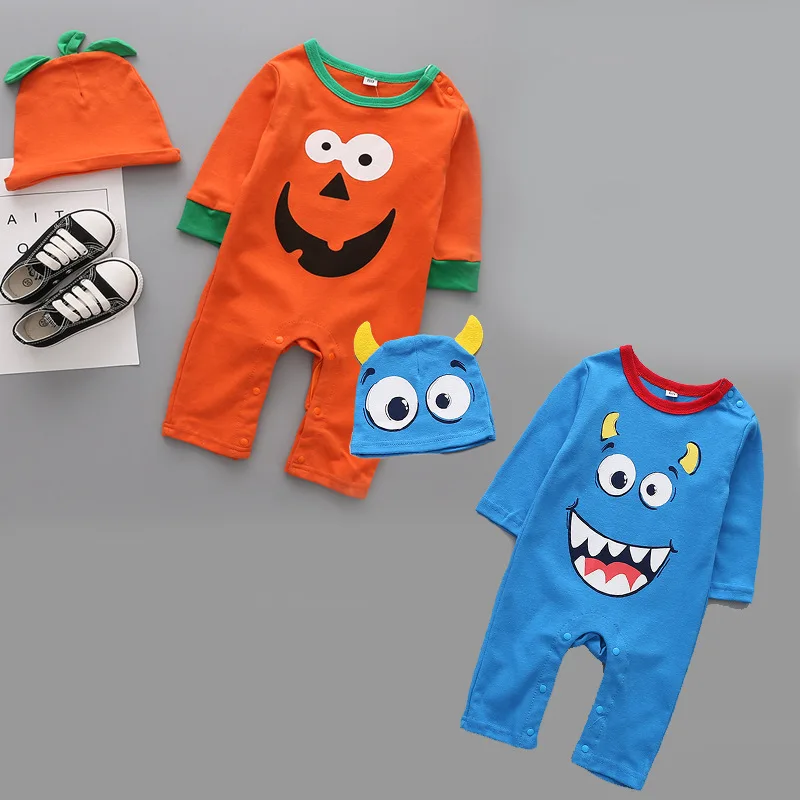 Baby Boy Clothes Girl Clothes Spring Autumn Rompers Infants Newborns Long Sleeve Halloween Hat Cotton Jumpsuits Bebe Outfits
Baby Boy Clothes Girl Clothes Spring Autumn Rompers Infants Newborns Long Sleeve Halloween Hat Cotton Jumpsuits Bebe Outfits