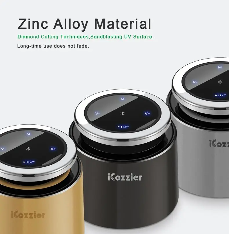 Portable Bluetooth Speaker,HiFi Wireless Zinc Alloy Speaker Gift Touch Control,Built-in-Mic, Handsfree,TF Support,Remote Control
Portable Bluetooth Speaker,HiFi Wireless Zinc Alloy Speaker Gift Touch Control,Built-in-Mic, Handsfree,TF Support,Remote Control