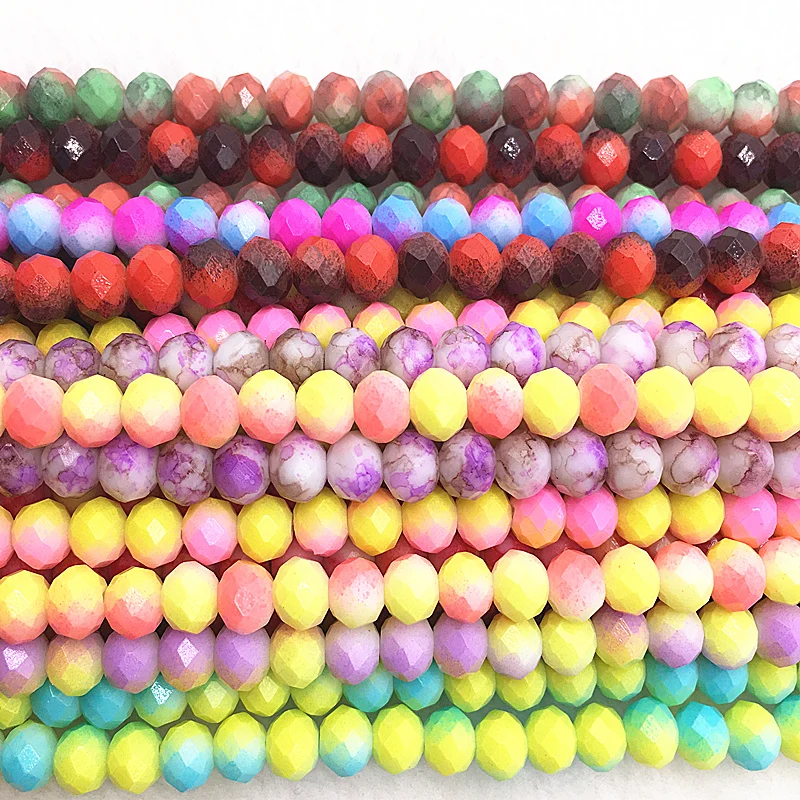 HOT 50pcs/lot 6x4/8x6mm Rondelle Austria Faceted Crystal Glass Beads Loose Spacer Beads for Jewelry Making Diy Bracelet #01
HOT 50pcs/lot 6x4/8x6mm Rondelle Austria Faceted Crystal Glass Beads Loose Spacer Beads for Jewelry Making Diy Bracelet #01