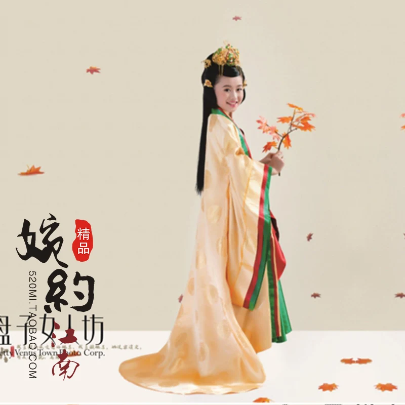 Yi Ye Zhi Qiu Know Autumn from Falling Leaf Hanfu Costume Kids' Costume Photography Album Clothing for Little Girl
Yi Ye Zhi Qiu Know Autumn from Falling Leaf Hanfu Costume Kids' Costume Photography Album Clothing for Little Girl