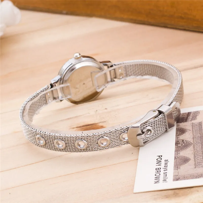 Fashion Women Watches Simple Quartz Silver Slim Mesh Stainless Steel Watch Ladies Quartz Wristwatch Gift for Female Dress #c
Fashion Women Watches Simple Quartz Silver Slim Mesh Stainless Steel Watch Ladies Quartz Wristwatch Gift for Female Dress #c