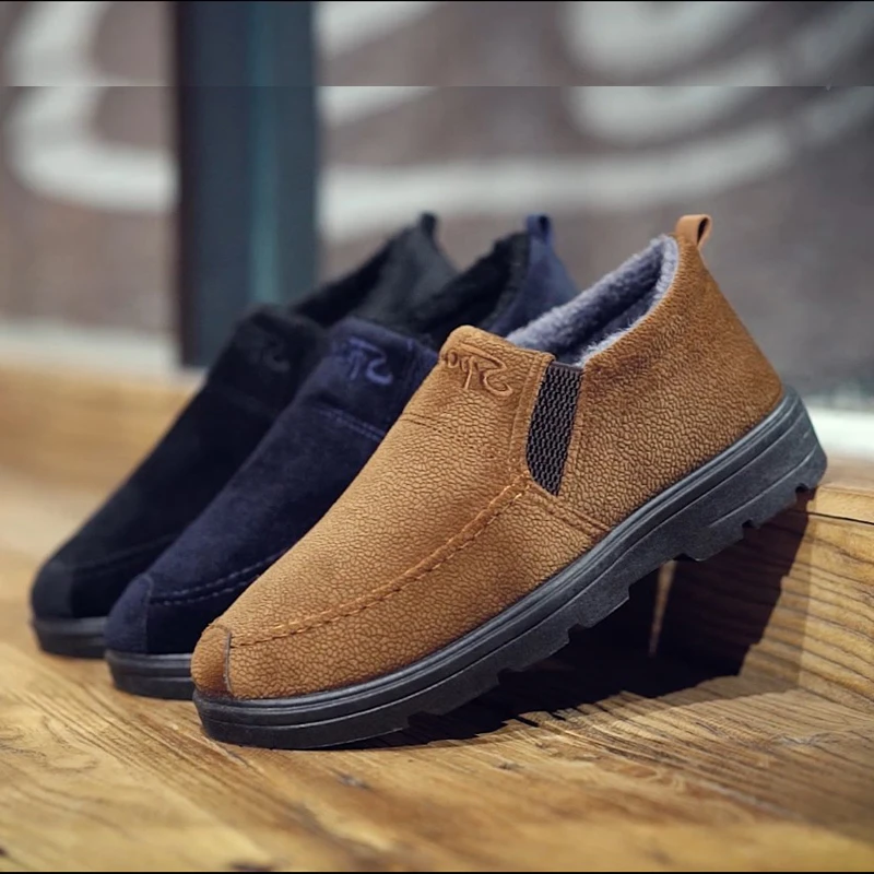 Men Snow Boots Solid Color Warming Cotton Slip-on Ankle Boots for Men Old Beijing Cloth Boots Male antislip Outdoor Winter Shoes
Men Snow Boots Solid Color Warming Cotton Slip-on Ankle Boots for Men Old Beijing Cloth Boots Male antislip Outdoor Winter Shoes