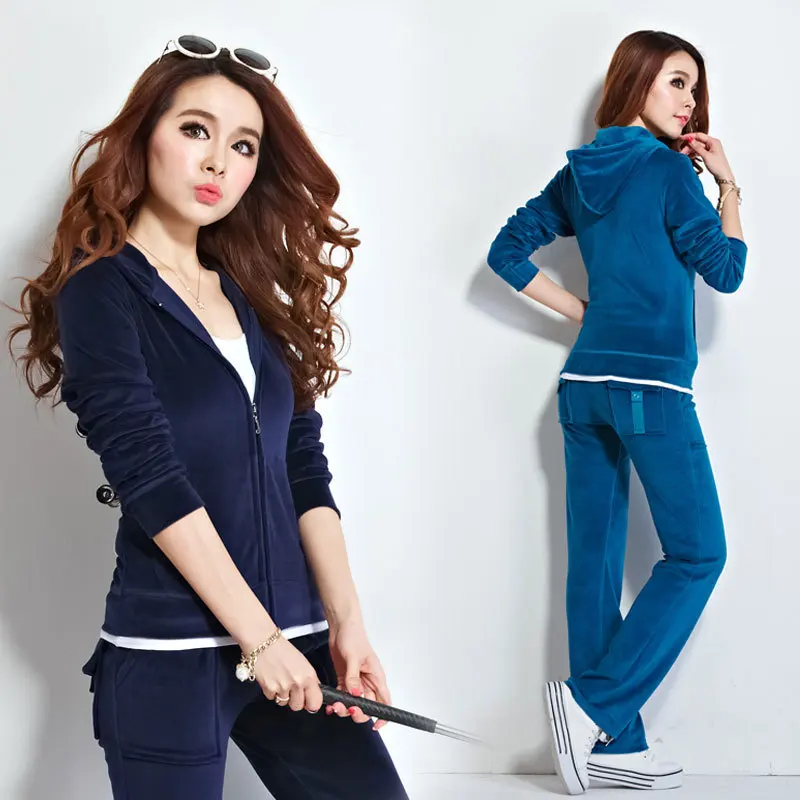 S-4XL freeshipping new autumn winter fashion women clothes set Couture velvet plus size slim casual wear two piece set 13 colors
S-4XL freeshipping new autumn winter fashion women clothes set Couture velvet plus size slim casual wear two piece set 13 colors