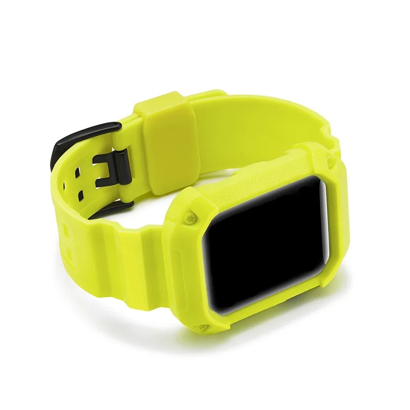 100piece TPU Silicone Watch band Strap For Apple Watch Iwatch 38mm 42mm with Tough Armor Full Protective Case Rubber Wristband
100piece TPU Silicone Watch band Strap For Apple Watch Iwatch 38mm 42mm with Tough Armor Full Protective Case Rubber Wristband