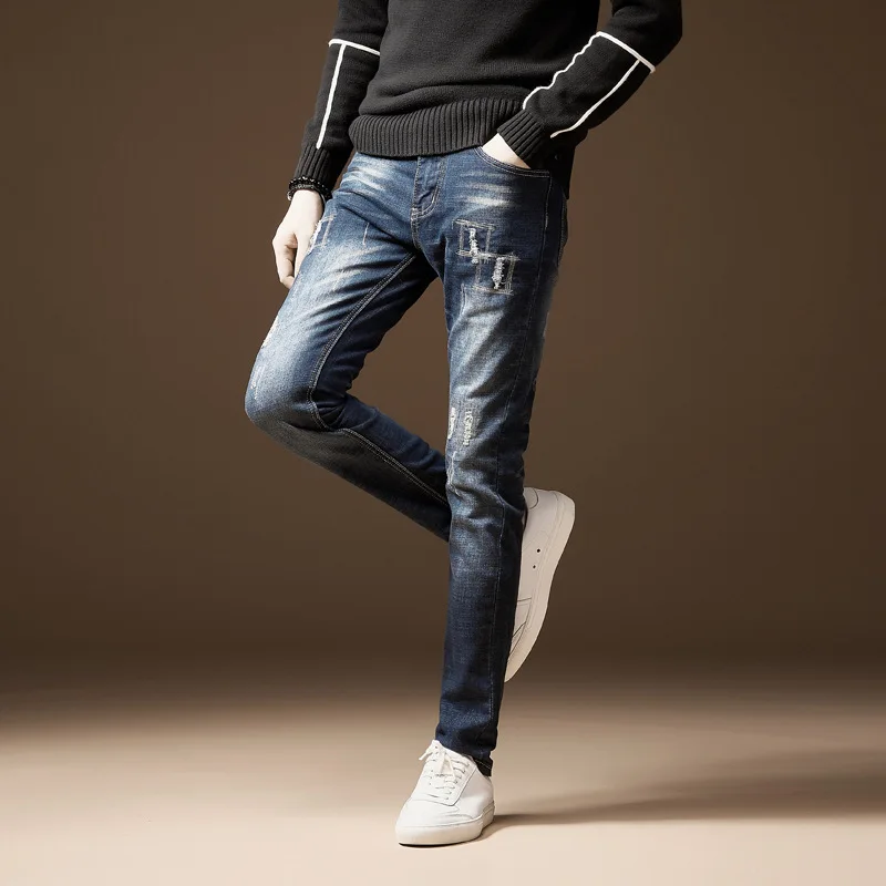 Men's Jeans High Stretch Fashion Black Blue Denim Brand Men Slim Fit Jeans Pants Jeans
Men's Jeans High Stretch Fashion Black Blue Denim Brand Men Slim Fit Jeans Pants Jeans