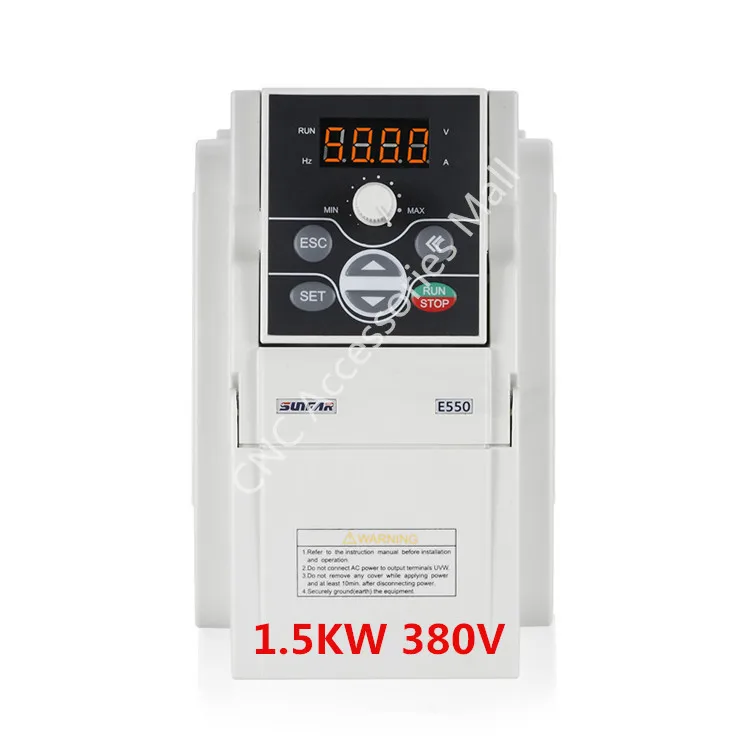 Original NEW SUNFAR AC380V Frequency Inverter E550-4T0015B VFD Inverter 1.5kw E550 1000HZ with RS485 interface, support MODBUS
Original NEW SUNFAR AC380V Frequency Inverter E550-4T0015B VFD Inverter 1.5kw E550 1000HZ with RS485 interface, support MODBUS