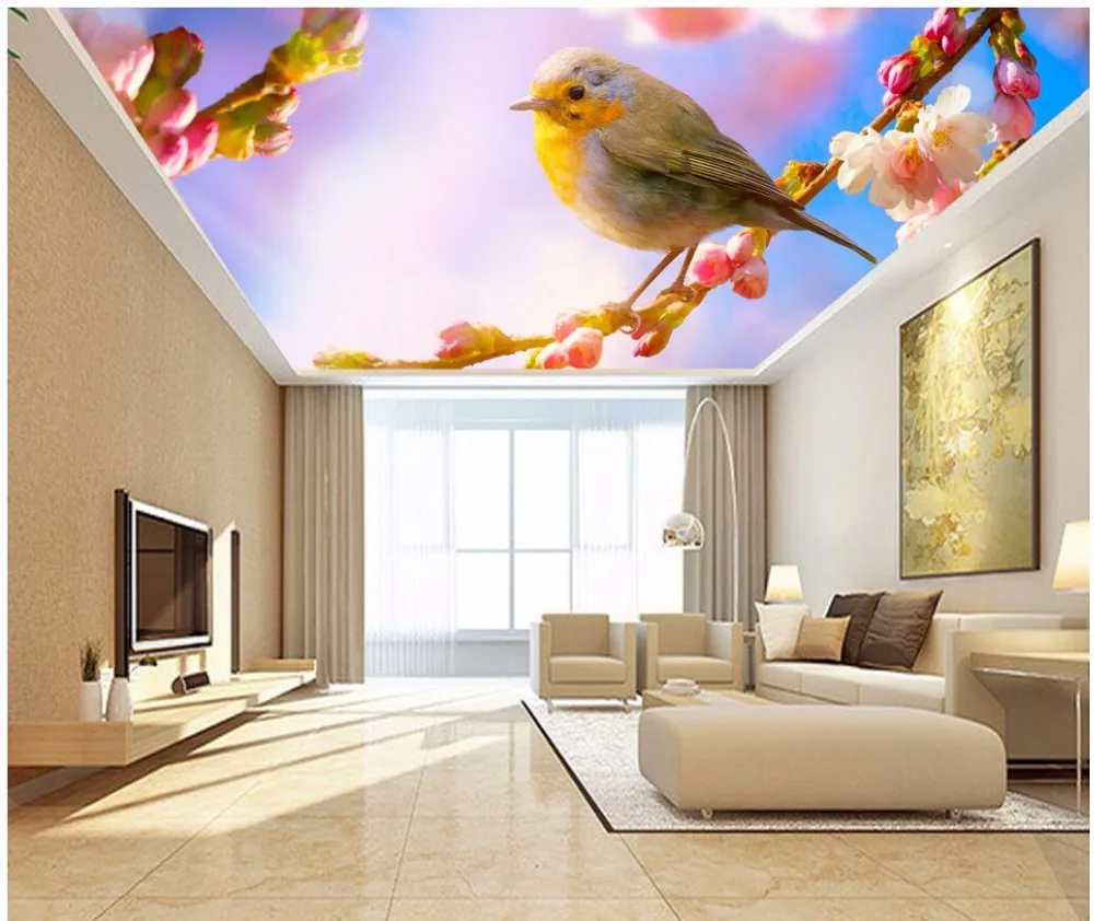Custom photo 3d ceiling murals wallpaper Dream peach blossom bird hanging top painting 3d wall murals wallpaper for living room
Custom photo 3d ceiling murals wallpaper Dream peach blossom bird hanging top painting 3d wall murals wallpaper for living room