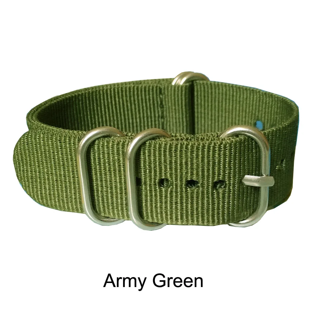 Черные темно-синие армейские зеленые кольца с пряжкой 16 мм нейлоновые ремешки