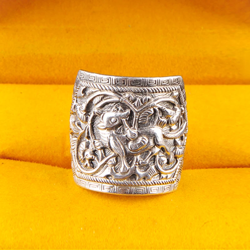 retro lovers ring opening sterling silver ring finger female retro jewelry customization
retro lovers ring opening sterling silver ring finger female retro jewelry customization