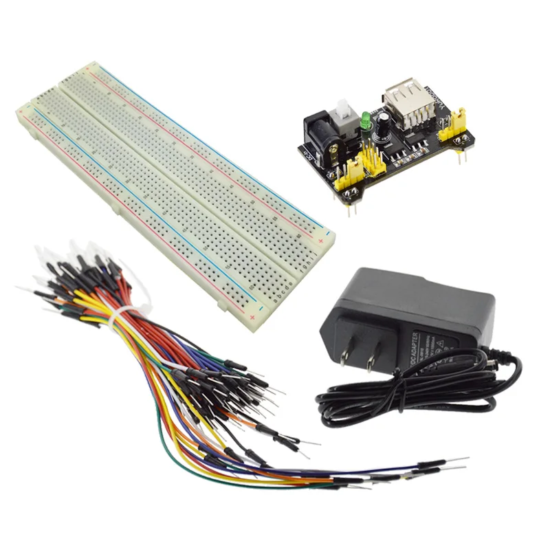 MB102 Макет силовой модуль + MB 102 830 точек Solderless Прототип хлебопечки комплект 65