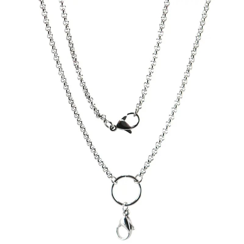 10pcs 2.5mm Width 24'' Silver Stainless Steel rolo Necklace Chain For memory living Glass Locket & oil Diffuser Locket
10pcs 2.5mm Width 24'' Silver Stainless Steel rolo Necklace Chain For memory living Glass Locket & oil Diffuser Locket